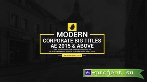 Videohive - Big Title Animations - 39404974 - Project for After Effects