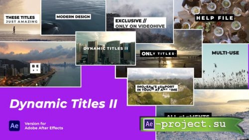 Videohive - Dynamic Titles II - 39356560 - Project for After Effects
