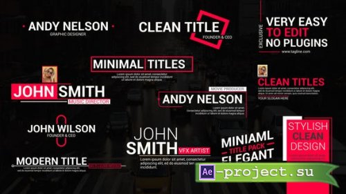 Videohive - Clean Title Lower Thirds - 39424167 - Project for After Effects