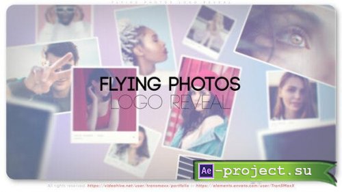 Videohive - Flying Photos Logo Reveal - 39441436 - Project for After Effects