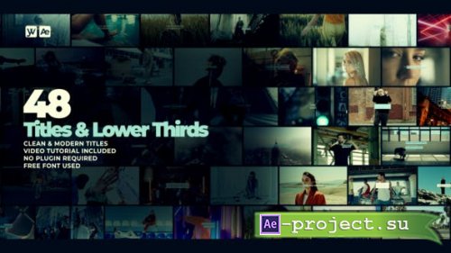 Videohive - Titles & Lower Thirds - 39444068 - Project for After Effects