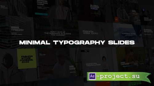 Videohive - Minimal Typography Slides - 39457520 - Project for After Effects