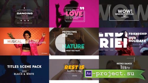 Videohive - Titles Package - 39472435 - Project for After Effects