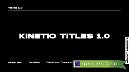Videohive - Kinetic Titles 1,0 | After Effects - 39494559 - Project for After Effects