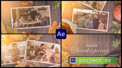 Videohive - Thanksgiving Day Slideshow Opener for After Effects - 39478276
