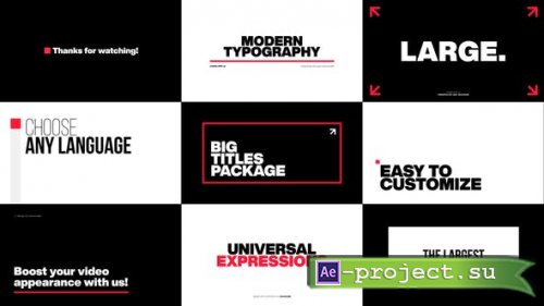Videohive - Large Titles - 39477929 - Project for After Effects