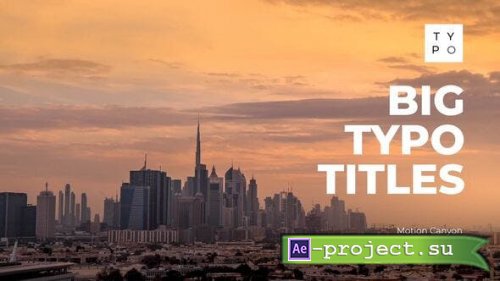 Videohive - Big Typography Titles - 39499138 - Project for After Effects