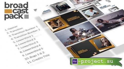 Videohive - Silver Or Gold Square Titanium Broadcast Pack - 39536796 - Project for After Effects