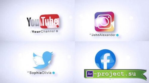 Videohive - Social Media - Logo Reveal - 39570029 - Project for After Effects