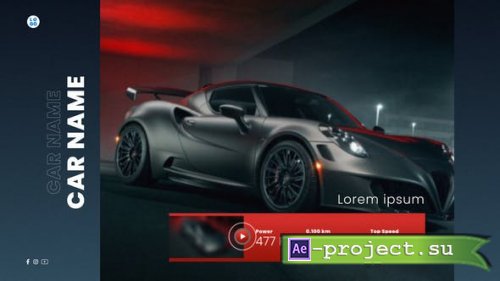 Videohive - Car Youtube Channel Intro - 39512020 - Project for After Effects