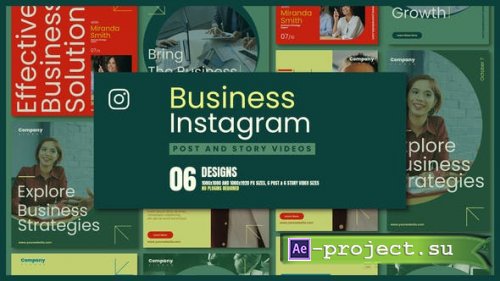 Videohive - Business Instagram Posts and Stories Promo - 39584054 - Project for After Effects