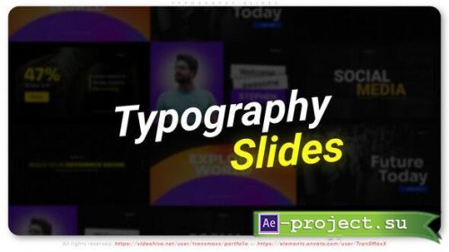 Videohive - Typography Slides - 39597433 - Project for After Effects