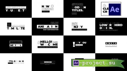 Videohive - Typography Titles - 39577985 - Project for After Effects