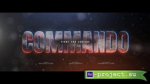 Videohive - Commando Title Design - 39595308 - Project for After Effects