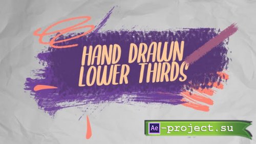 Videohive - Hand Drawn Lower Thirds - 34507906 - Project for After Effects