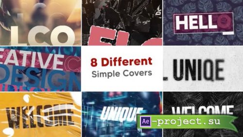 Videohive - 8 Different Simple Covers - 39523565 - Project for After Effects