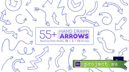 Videohive - Hand Drawn Arrow Pack After Effects - 39611069 - Project for After Effects