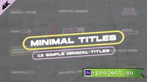 Videohive - Minimal Titles | After Effects - 39222506 - Project for After Effects