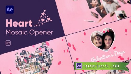Videohive - Heart Mosaic Opener For After Effects - 39624007 - Project for After Effects