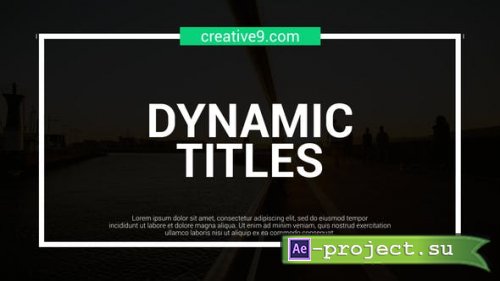 Videohive - Dynamic Line Titles - 39634659 - Project for After Effects