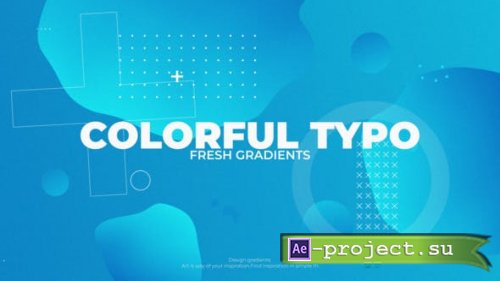Videohive - Color Gradient Typo - 39596697 - Project for After Effects