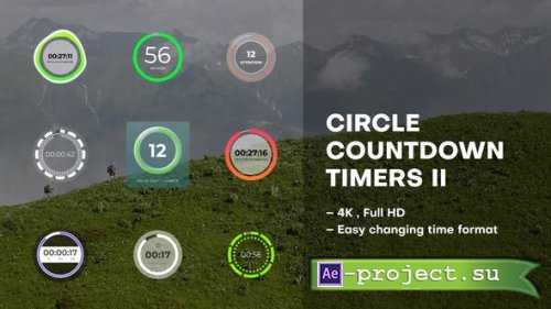 Videohive - Circle Countdown Timers II - 39520463 - Project for After Effects