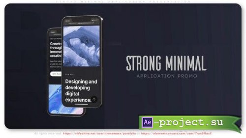 Videohive - Strong Minimal Application Presentation - 39657804 - Project for After Effects