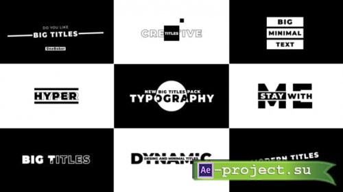 Videohive - Big Titles 2.0 | After Effects - 39655261 - Project for After Effects