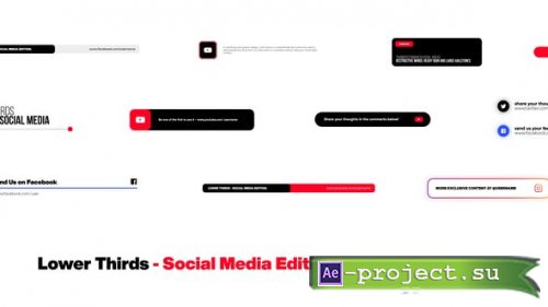 Videohive - Lower Thirds - Social Media Edition - 39637254 - Project for After Effects