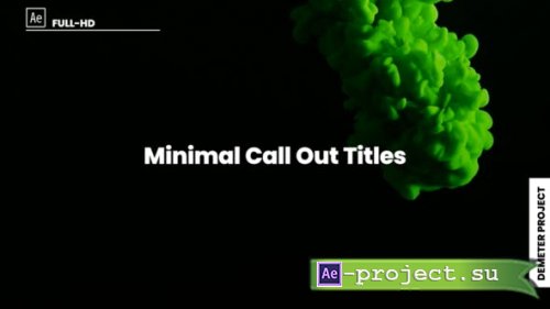 Videohive - Minimal Call Out Titles - 39659788 - Project for After Effects