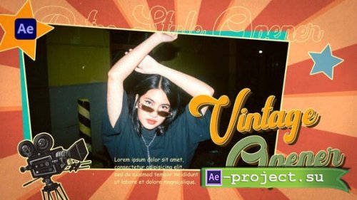 Videohive - Retro Style Opener | Vintage Youtube intro | Comic Vlog Opener - 39674129 - Project for After Effects