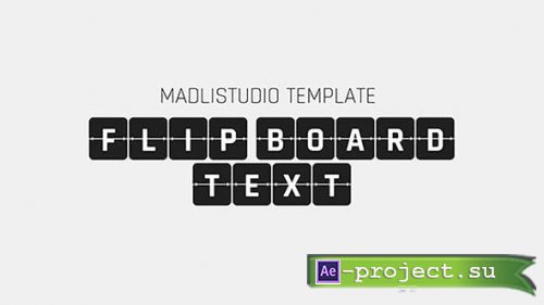 Videohive - 3D Flip Board Text - 35057091 - Project for After Effects