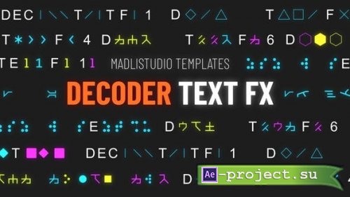 Videohive - Decoder Text FX - 29952885 - Project & Script for After Effects