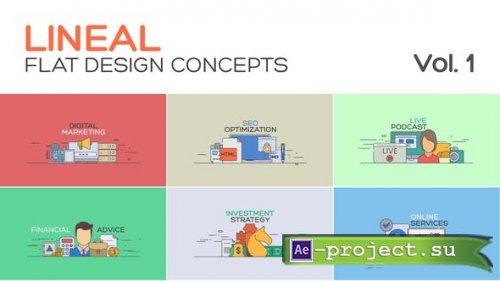 Videohive - Flat Concept Design Vol 1 - 39677786 - Project for After Effects
