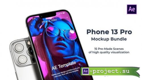 Videohive - Phone 13 Pro Mockup | App Promo - 35117039 - Project for After Effects