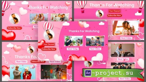Videohive - Beautiful Memorable Moments Youtube End Screen - 39723215 - Project for After Effects