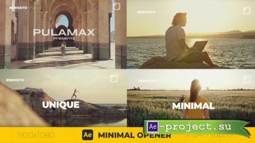 Videohive - Minimal Opener | Slideshow - 39725908 - Project for After Effects