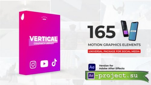 Videohive - Vertical Graphics Pack - 37560193 - Project for After Effects