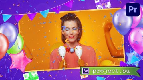 Videohive - Birthday Slideshow Mogrt - 39561729 - Premiere Pro Templates