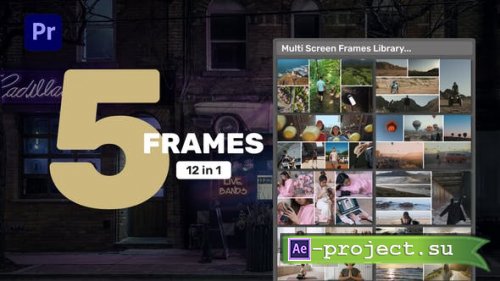 Videohive - Multi Screen Frames Library - 5 Frames for Premiere Pro - 39471460 - Premiere Pro Templates