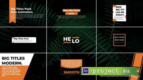 Videohive - Big Titles 2.0 | After Effects - 39764418 - Project for After Effects