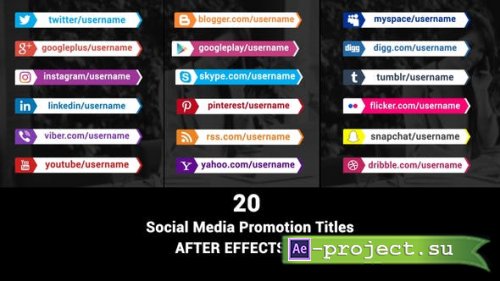 Videohive - Social Media Promotion Titles - 39765055 - Project for After Effects