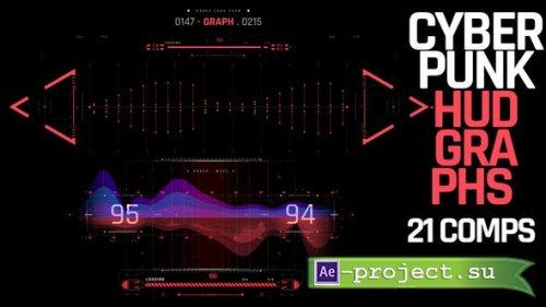 Videohive - HUD Cyberpunk Graphs - 39795540 - Project for After Effects