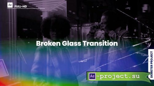 Videohive - Broken Glass Transition - 39847905 - Project for After Effects