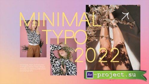 Videohive - Minimal typo 2022 | After Effects - 39868791 - Project for After Effects