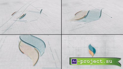 Videohive - Sketch Paper / Architect Blueprint Logo - 39622932 - Project for After Effects