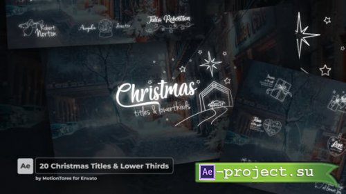 Videohive - 20 Christmas Titles & Lower Thirds  AE - 34502964 - Project for After Effects