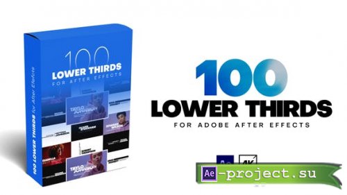 Videohive - 100 Lower Thirds - 39770230 - Project for After Effects