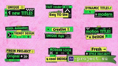 Videohive - Dynamic Funny Titles - 39966021 - Project for After Effects