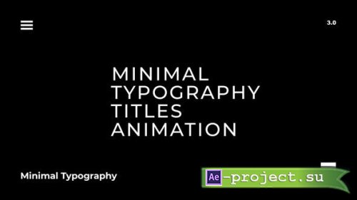 Videohive - Typography Titles 3.0 | After Effects - 39970501 - Project for After Effects